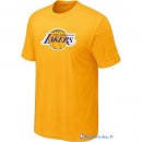 T-Shirt NBA Pas Cher Los Angeles Lakers Jaune