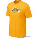 T-Shirt NBA Pas Cher Los Angeles Lakers Jaune