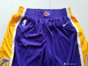 Pantalon NBA Pas Cher Los Angeles Lakers Nike Purpura