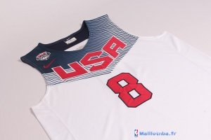 Maillot NBA Pas Cher USA 2014 George 8 Blanc