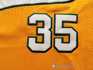 Maillot NBA Pas Cher Seattle Supersonics Kevin Durant 35 Retro Jaune