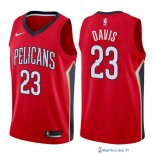 Maillot NBA Pas Cher New Orleans Pelicans Anthony Davis 23 Rouge Statement 2017/18