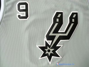 Maillot NBA Pas Cher San Antonio Spurs Tony Parker 9 Gris