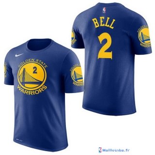 Maillot Manche Courte Golden State Warriors Jordan Bell 2 Bleu 2017/18