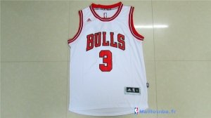 Maillot NBA Pas Cher Chicago Bulls Dwyane Wade 3 2016 Blanc