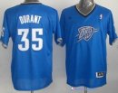 Maillot NBA Pas Cher Noël Oklahoma City Thunder Durant 35 Bleu 02