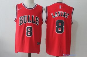 Maillot NBA Pas Cher Chicago Bulls Zach Lavine 8 Rouge Icon 2017/18