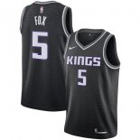 Sacramento Kings De'Aaron Fox Nike Black Replica Swingman Jersey - Statement Edition