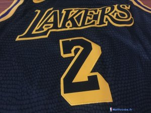 Maillot NBA Pas Cher Los Angeles Lakers Lonzo Ball 2 Nike Noir Ville 2017/18