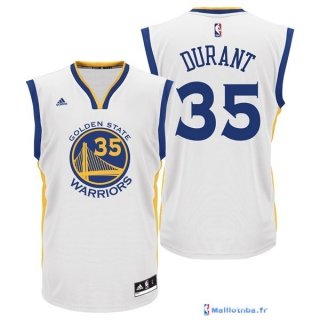 Maillot NBA Pas Cher Golden State Warriors Kevin Durant 35 Blanc