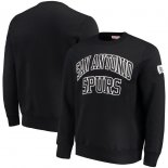 San Antonio Spurs Mitchell & Ness Black Playoff Win Crew Sweatshirt