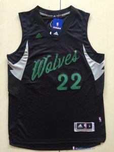 Maillot NBA Pas Cher Noël Minnesota Timberwolves Andrew Wiggins 22 Noir