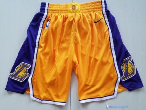 Pantalon NBA Pas Cher Los Angeles Lakers Nike Jaune