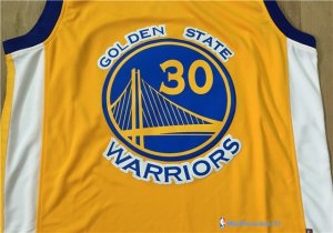 Maillot NBA Pas Cher Golden State Warriors Stephen Curry 30 Jaune