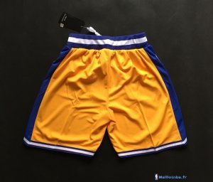 Pantalon NBA Pas Cher Golden State Warriors Retro Jaune