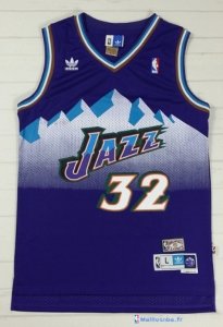 Maillot NBA Pas Cher Utah Jazz Karl Malone 32 Pourpre