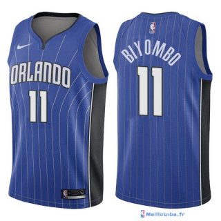 Maillot NBA Pas Cher Orlando Magic Bismack Biyombo 11 Bleu Icon 2017/18