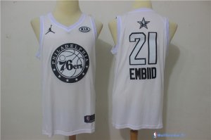 Maillot NBA Pas Cher NBA All Star 2018 Joel Embiid 21 Blanc