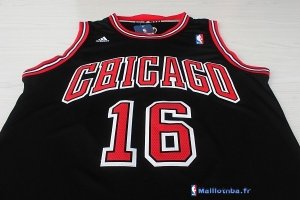 Maillot NBA Pas Cher Chicago Bulls Pau Gasol 16 Noir