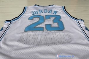 Maillot NCAA Pas Cher North Carolina Michael Jordan 23 Blanc