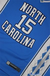 Maillot NCAA Pas Cher North Carolina Vince Carter 15 Bleu