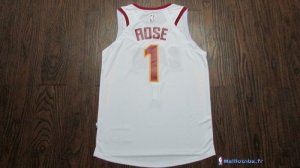Maillot NBA Pas Cher Cleveland Cavaliers Derrick Rose 1 Blanc 2017/18