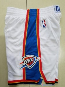 Pantalon NBA Pas Cher Oklahoma City Thunder Nike Blanc