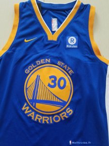 Maillot NBA Pas Cher Golden State Warriors Junior Stephen Curry 30 Ensemble Complet Bleu 2017/18