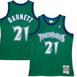 Maillot Minnesota Timberwolves Kevin Garnett Mitchell & Ness Green 1997-98