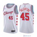 Maillot NBA Pas Cher Chicago Bulls Denzel Valentine 45 Nike Blanc Ville 2017/18