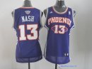 Maillot NBA Pas Cher Phoenix Suns Femme Steve Nash 13 Bleu