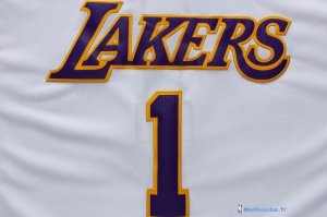 Maillot NBA Pas Cher Los Angeles Lakers D'Angelo Russell 1 Blanc