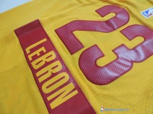Maillot NBA Pas Cher Cleveland Cavaliers Junior LeBron James 23 Jaune