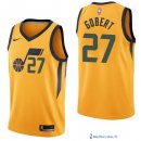 Maillot NBA Pas Cher Utah Jazz Rudy Gobert 27 Jaune Statement 2017/18