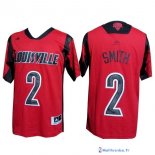 Maillot NCAA Pas Cher Louisville Smith 2 Rouge