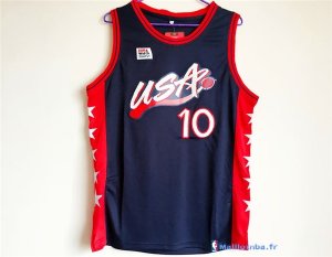 Maillot NBA Pas Cher USA 1996 Reggie Miller 10 Noir