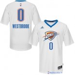 Maillot NBA Pas Cher Oklahoma City Thunder Russell Westbrook 30 Blanc MC