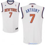 Maillot NBA Pas Cher New York Knicks Carmelo Anthony 7 Blanc