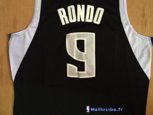 Maillot NBA Pas Cher Sacramento Kings Rajon Rondo 9 Noir