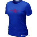 T-Shirt NBA Pas Cher Femme Houston Rockets Bleu Profond