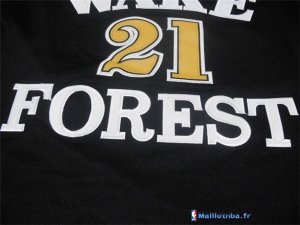 Maillot NCAA Pas Cher Wake Forest Tim Duncan 21 Noir