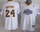 Maillot NBA Pas Cher Noël Los Angeles Lakers Blanc Bryant 24