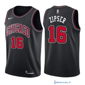 Maillot NBA Pas Cher Chicago Bulls Paul Zipser 16 Noir Statement 2017/18