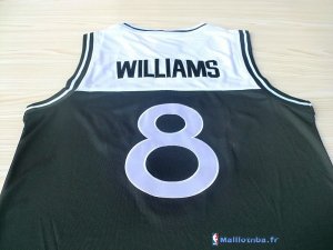 Maillot NBA Pas Cher Brooklyn Nets Deron Michael Williams 8 Noir Blanc