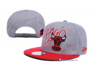 Bonnet NBA Chicago Bulls 2016 Gris Rouge