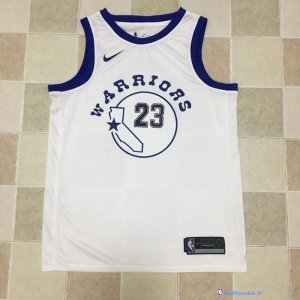 Maillot NBA Pas Cher Golden State Warriors Draymond Green 23 Nike Retro Blanc 2017/18