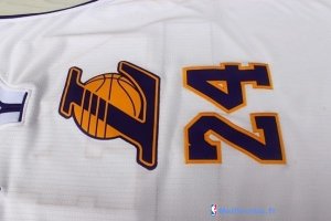 Maillot NBA Pas Cher Noël Los Angeles Lakers Kobe 24 Blanc