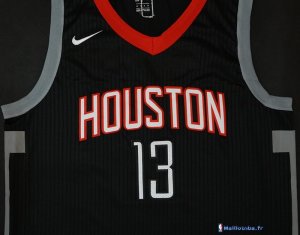 Maillot NBA Pas Cher Houston Rockets James Harden 13 Noir Statement 2017/18