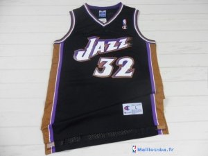 Maillot NBA Pas Cher Utah Jazz Karl Malone 32 Noir