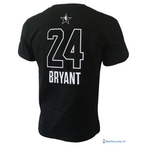 Maillot Manche Courte All Star 2018 Kobe Bryant 24 Noir